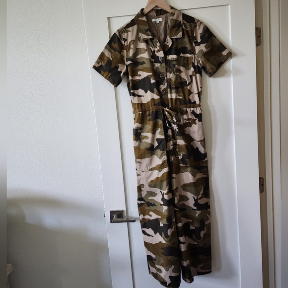 Madewell Wide Leg Jumpsuit in Cottontail Camo Size 6 - Picture 2 of 14